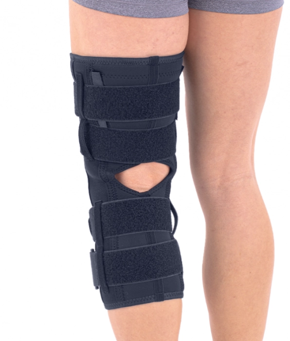 Orteză de genunchi mobilă cu suport patelar și articulaţii laterale TRIAGEN EXTRA 2