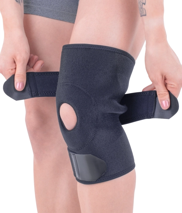 Orteză genunchi mobilă — suport patelar, reglabilă, mărime universală 2