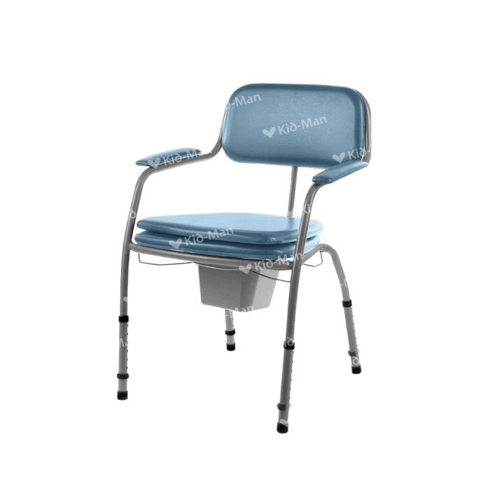 Scaun de toaletă reglabil și căptușit – suport confortabil pentru utilizatori până la 130 kg