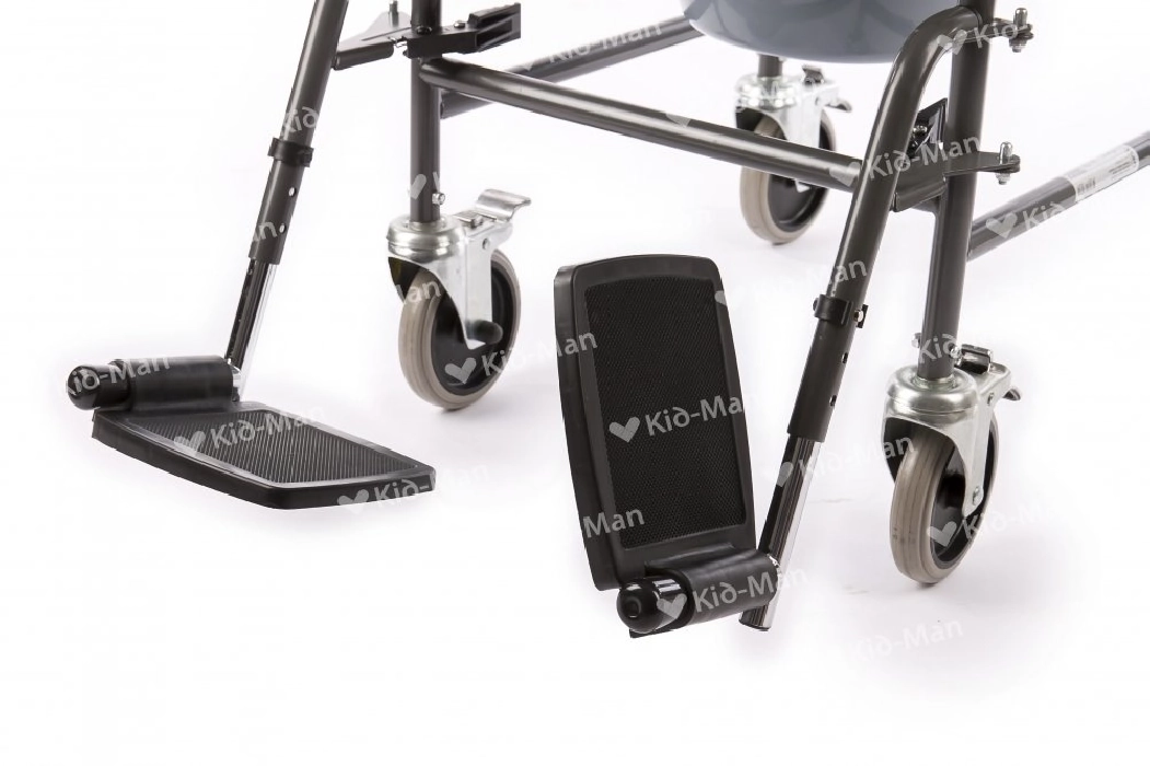 Scaun de toaletă cu roți, șezut căptușit și frâne – suport 130 kg 2