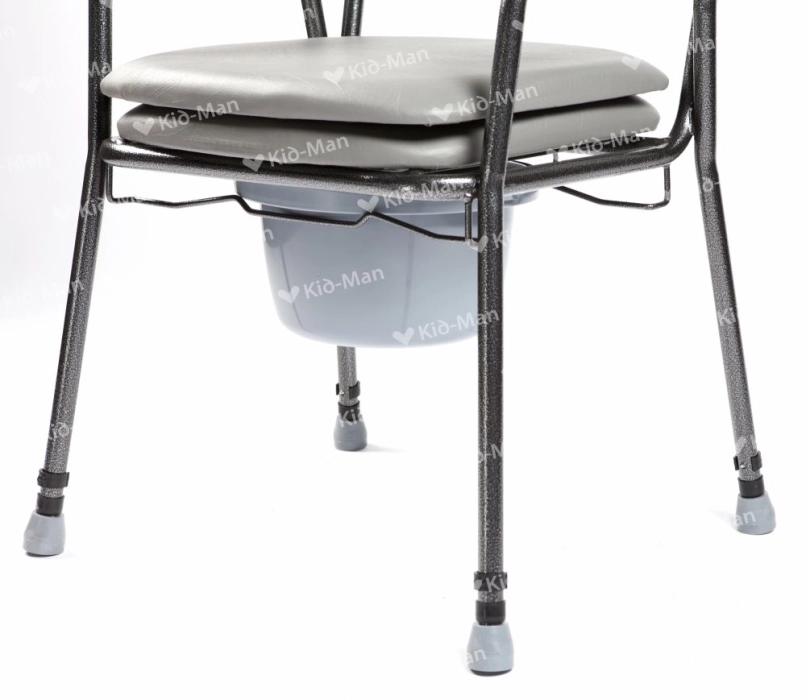 Scaun de toaletă cu șezut căptușit – reglabil și confortabil, capacitate 130 kg