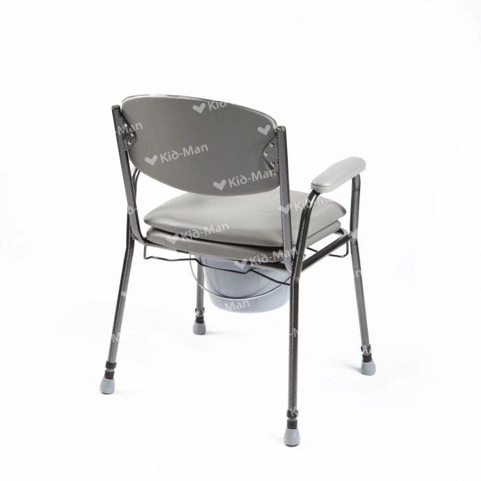 Scaun de toaletă cu șezut căptușit – reglabil și confortabil, capacitate 130 kg